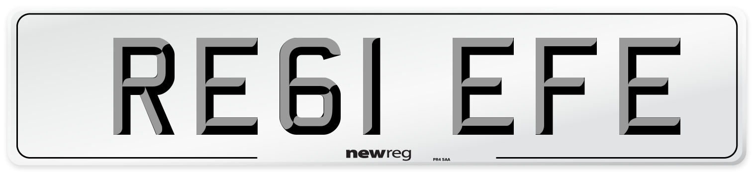 RE61 EFE Number Plate from New Reg